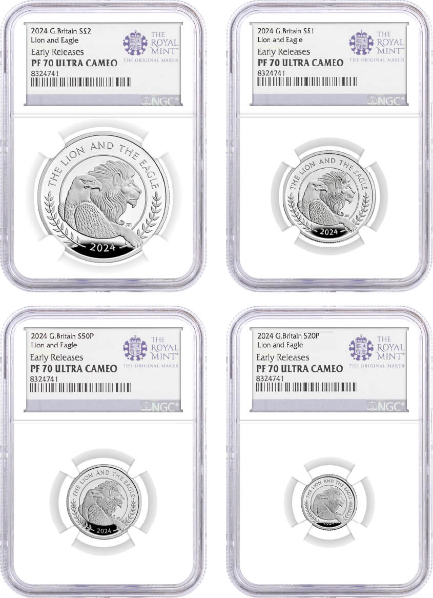 【本物保証】A144 NGC PF70 2018 Two Dragons英国銀貨 2018 Two Dragons 二匹龍 2ポンド銀貨 PF70UC FDI - メルカリ