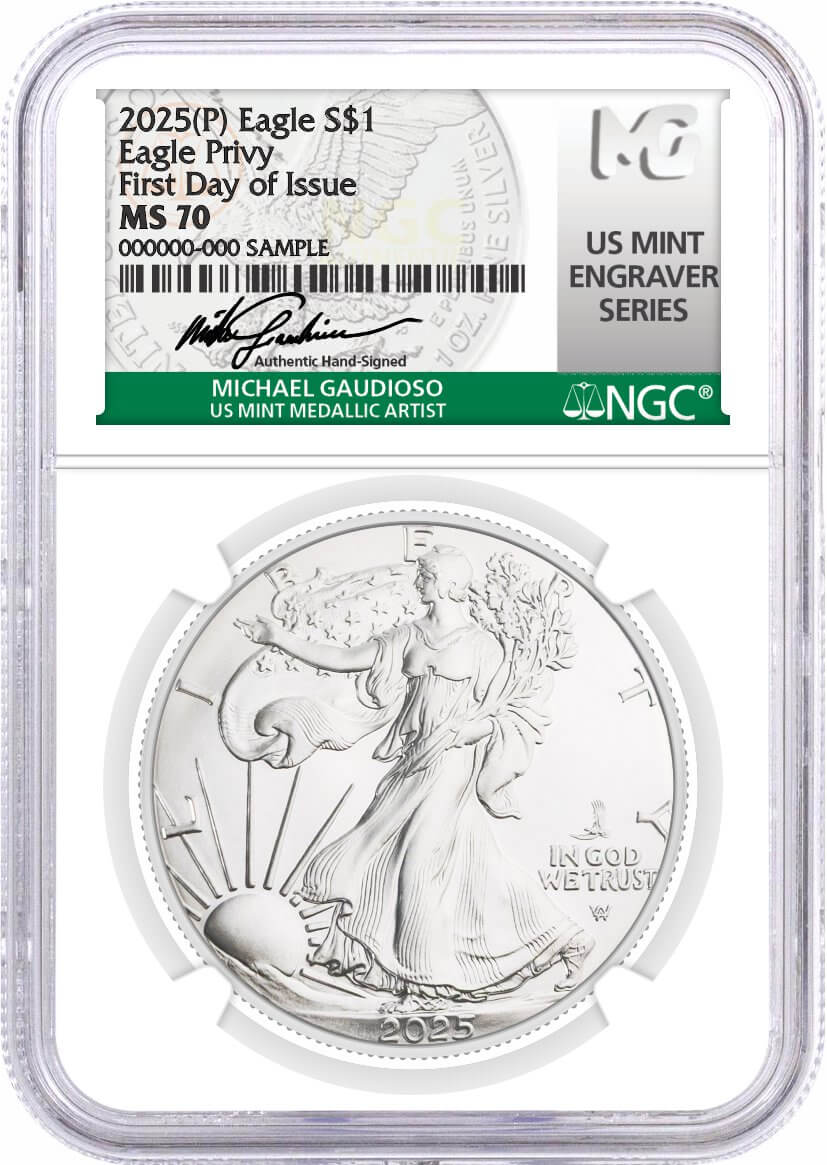 【最高鑑定】NGC PF70 2020 フィジー 1ドル Silverd Cu 2021-W $1 1-oz American Silver Eagle T-1 Proof NGC PF70UC FR