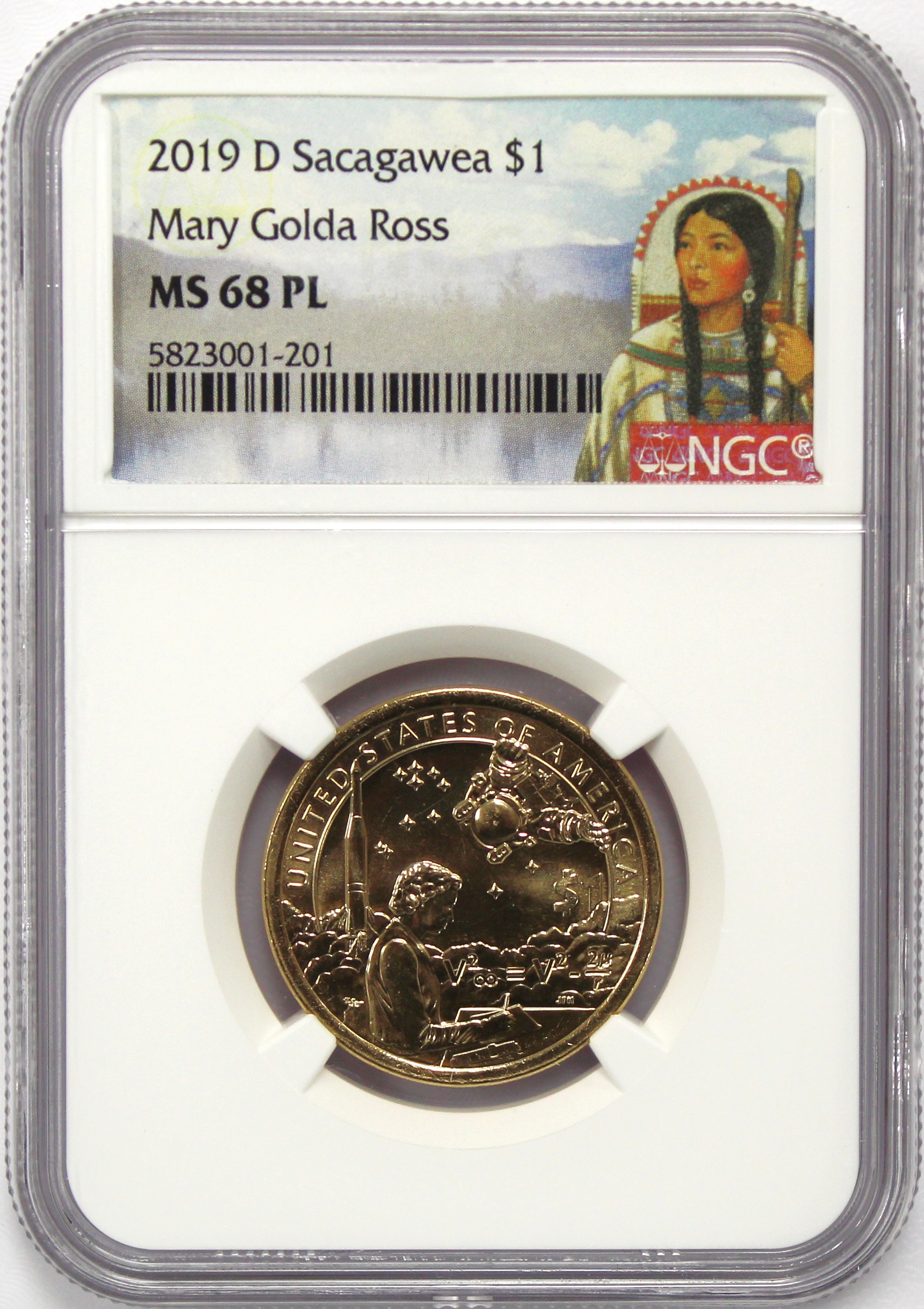 2019 D $1 Sacagawea Mary Golda Ross NGC MS68 PL | eBay